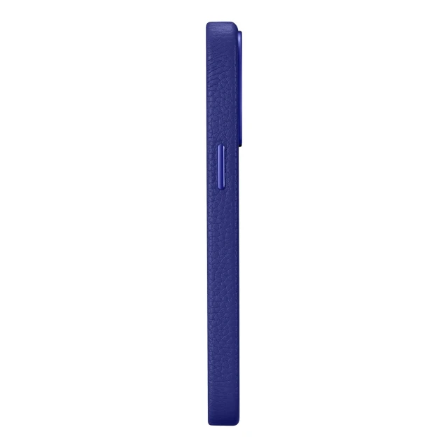 Чохол iCarer Litchi Premium Leather Case для iPhone 14 Pro Max Dark Blue with MagSafe (WMI14220712-DB)