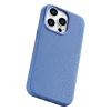 Чохол iCarer Litchi Premium Leather Case для iPhone 14 Pro Max Light Blue with MagSafe (WMI14220712-LB)