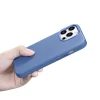 Чохол iCarer Litchi Premium Leather Case для iPhone 14 Pro Max Light Blue with MagSafe (WMI14220712-LB)
