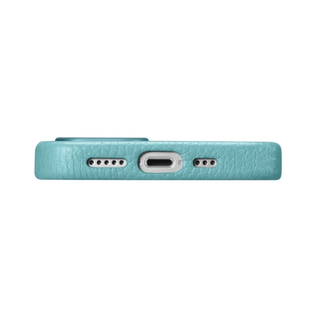 Чохол iCarer Litchi Premium Leather Case для iPhone 14 Pro Max Green with MagSafe (WMI14220712-GN)