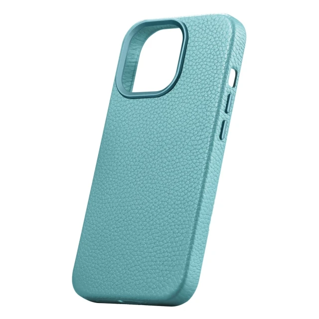 Чохол iCarer Litchi Premium Leather Case для iPhone 14 Pro Max Green with MagSafe (WMI14220712-GN)