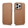 Чохол iCarer CE Premium Leather Folio Case для iPhone 14 Pro Brown with MagSafe (WMI14220714-BN)