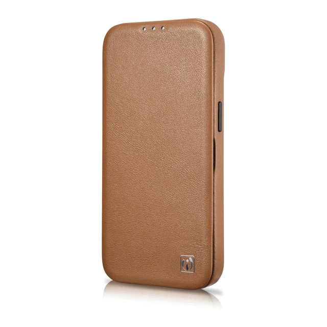 Чохол iCarer CE Premium Leather Folio Case для iPhone 14 Pro Brown with MagSafe (WMI14220714-BN)