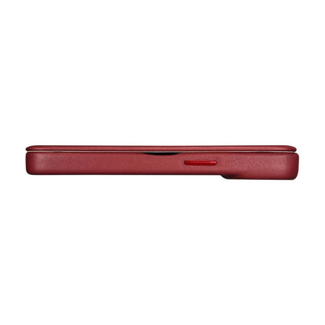 Чехол iCarer CE Premium Leather Folio Case для iPhone 14 Pro Red with MagSafe (WMI14220714-RD)