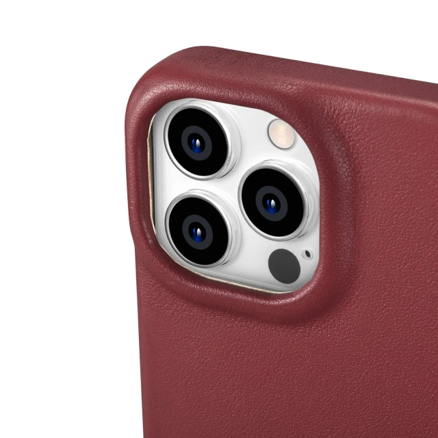 Чехол iCarer CE Premium Leather Folio Case для iPhone 14 Pro Red with MagSafe (WMI14220714-RD)