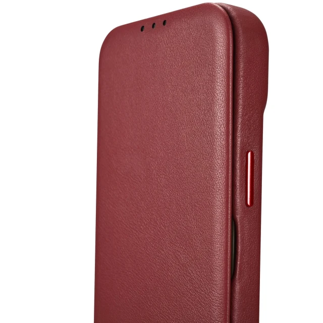 Чехол iCarer CE Premium Leather Folio Case для iPhone 14 Pro Red with MagSafe (WMI14220714-RD)