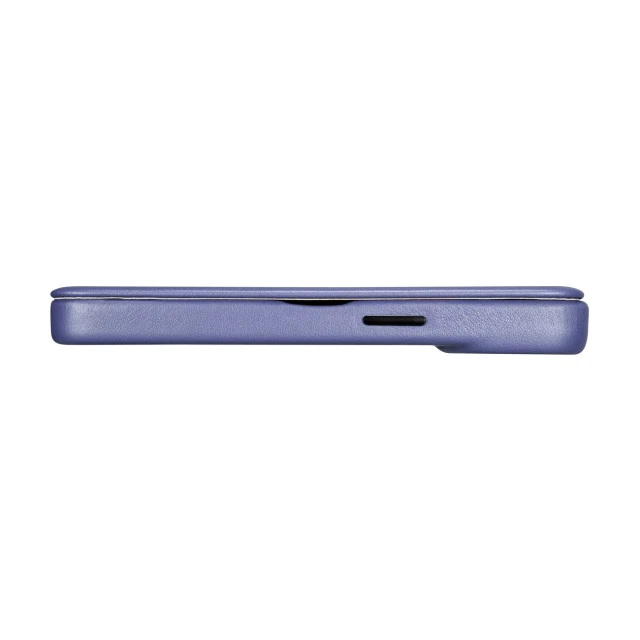 Чехол iCarer CE Premium Leather Folio Case для iPhone 14 Pro Light Purple with MagSafe (WMI14220714-LP)