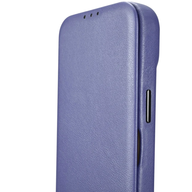 Чехол iCarer CE Premium Leather Folio Case для iPhone 14 Pro Light Purple with MagSafe (WMI14220714-LP)