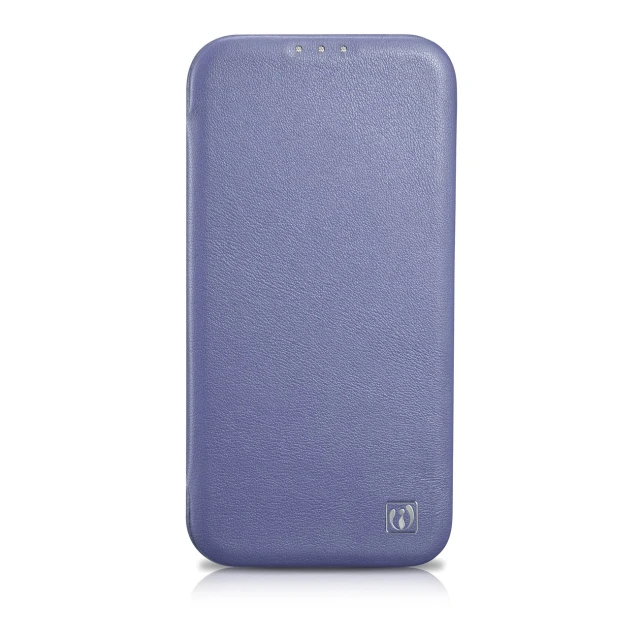 Чехол iCarer CE Premium Leather Folio Case для iPhone 14 Pro Light Purple with MagSafe (WMI14220714-LP)