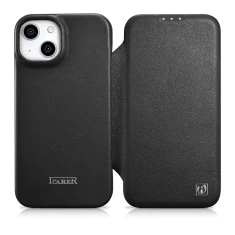 Чохол iCarer CE Premium Leather Folio Case для iPhone 14 Plus Black with MagSafe (WMI14220715-BK)
