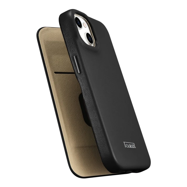 Чохол iCarer CE Premium Leather Folio Case для iPhone 14 Plus Black with MagSafe (WMI14220715-BK)