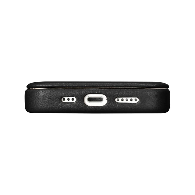 Чохол iCarer CE Premium Leather Folio Case для iPhone 14 Plus Black with MagSafe (WMI14220715-BK)