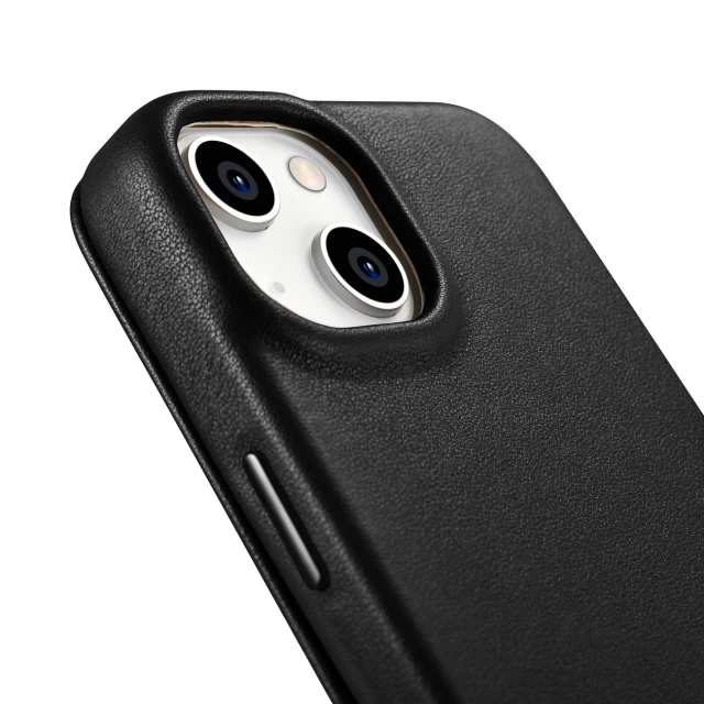 Чохол iCarer CE Premium Leather Folio Case для iPhone 14 Plus Black with MagSafe (WMI14220715-BK)