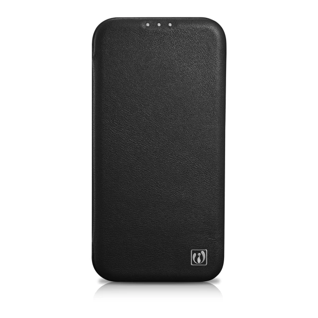 Чохол iCarer CE Premium Leather Folio Case для iPhone 14 Plus Black with MagSafe (WMI14220715-BK)
