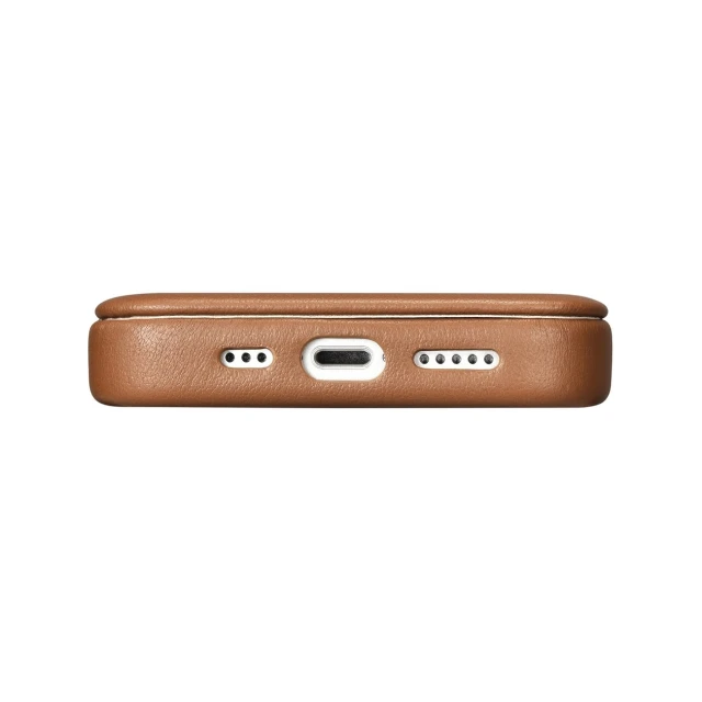 Чохол iCarer CE Premium Leather Folio Case для iPhone 14 Plus Brown with MagSafe (WMI14220715-BN)