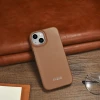Чохол iCarer CE Premium Leather Folio Case для iPhone 14 Plus Brown with MagSafe (WMI14220715-BN)