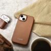 Чохол iCarer CE Premium Leather Folio Case для iPhone 14 Plus Brown with MagSafe (WMI14220715-BN)