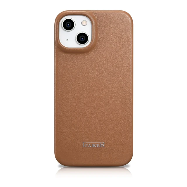 Чохол iCarer CE Premium Leather Folio Case для iPhone 14 Plus Brown with MagSafe (WMI14220715-BN)