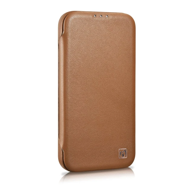 Чохол iCarer CE Premium Leather Folio Case для iPhone 14 Plus Brown with MagSafe (WMI14220715-BN)