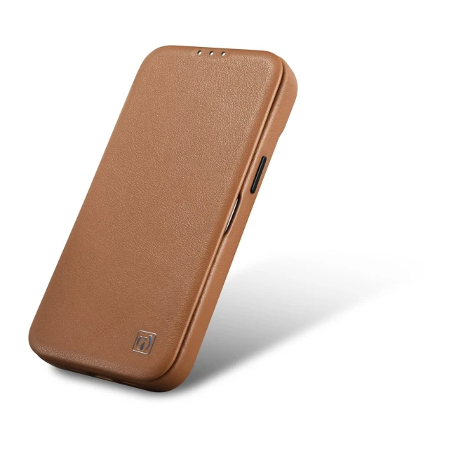Чохол iCarer CE Premium Leather Folio Case для iPhone 14 Plus Brown with MagSafe (WMI14220715-BN)