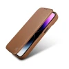 Чохол iCarer CE Premium Leather Folio Case для iPhone 14 Plus Brown with MagSafe (WMI14220715-BN)