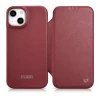 Чехол iCarer CE Premium Leather Folio Case для iPhone 14 Plus Red with MagSafe (WMI14220715-RD)