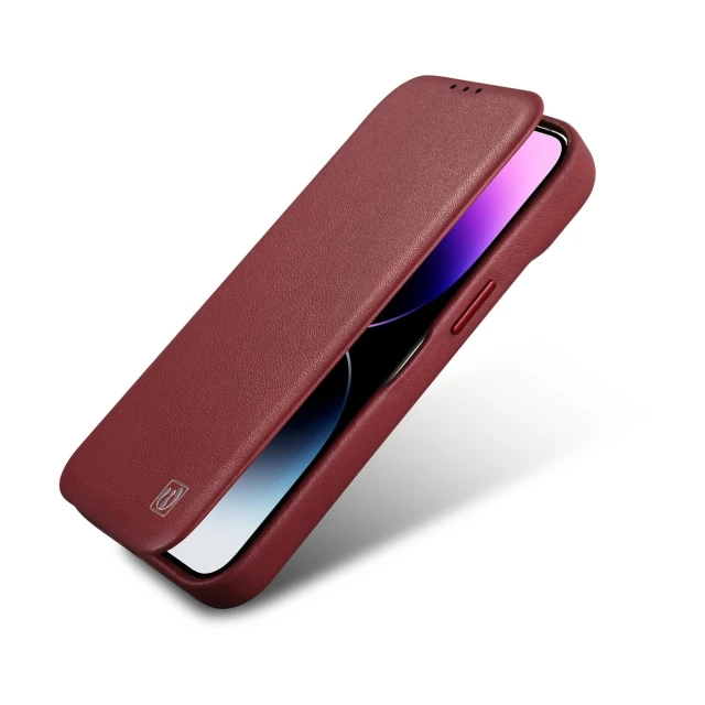 Чехол iCarer CE Premium Leather Folio Case для iPhone 14 Plus Red with MagSafe (WMI14220715-RD)