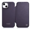 Чохол iCarer CE Premium Leather Folio Case для iPhone 14 Plus Dark Purple with MagSafe (WMI14220715-DP)