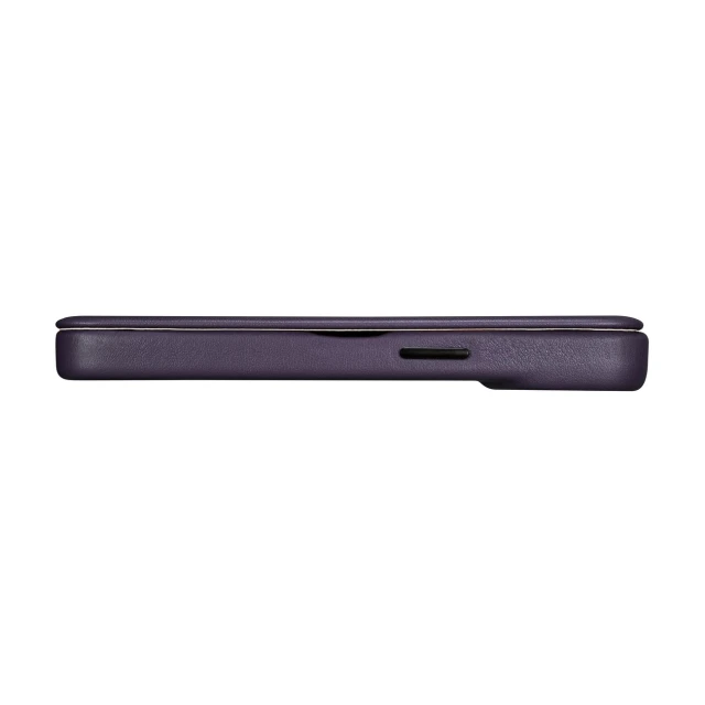 Чохол iCarer CE Premium Leather Folio Case для iPhone 14 Plus Dark Purple with MagSafe (WMI14220715-DP)