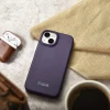 Чохол iCarer CE Premium Leather Folio Case для iPhone 14 Plus Dark Purple with MagSafe (WMI14220715-DP)