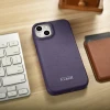 Чохол iCarer CE Premium Leather Folio Case для iPhone 14 Plus Dark Purple with MagSafe (WMI14220715-DP)