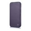 Чохол iCarer CE Premium Leather Folio Case для iPhone 14 Plus Dark Purple with MagSafe (WMI14220715-DP)