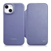 Чохол iCarer CE Premium Leather Folio Case для iPhone 14 Plus Light Purple with MagSafe (WMI14220715-LP)