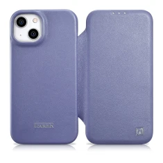 Чохол iCarer CE Premium Leather Folio Case для iPhone 14 Plus Light Purple with MagSafe (WMI14220715-LP)