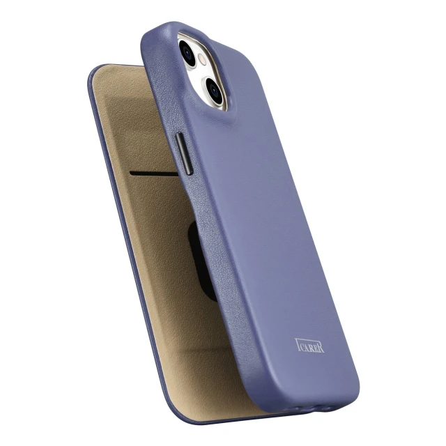 Чохол iCarer CE Premium Leather Folio Case для iPhone 14 Plus Light Purple with MagSafe (WMI14220715-LP)