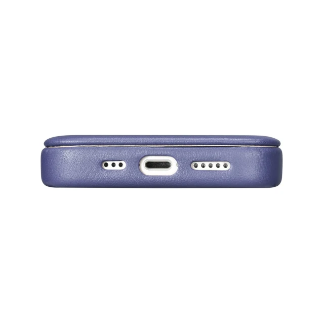 Чохол iCarer CE Premium Leather Folio Case для iPhone 14 Plus Light Purple with MagSafe (WMI14220715-LP)