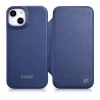 Чохол iCarer CE Premium Leather Folio Case для iPhone 14 Plus Blue with MagSafe (WMI14220715-BU)