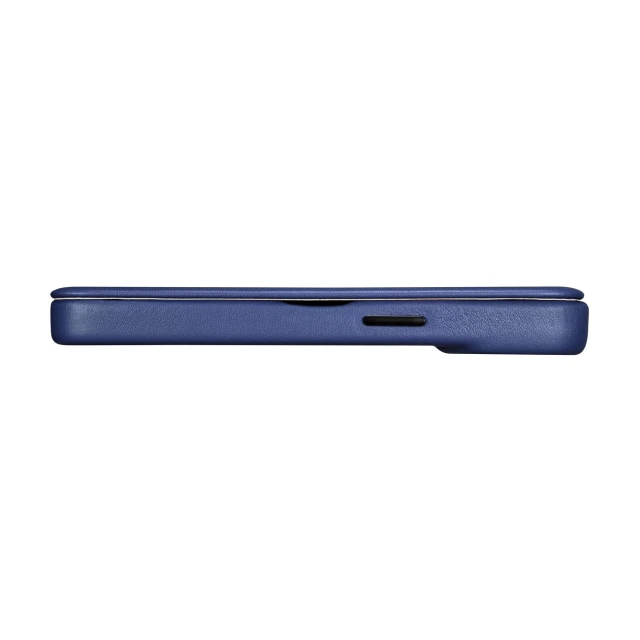 Чохол iCarer CE Premium Leather Folio Case для iPhone 14 Plus Blue with MagSafe (WMI14220715-BU)
