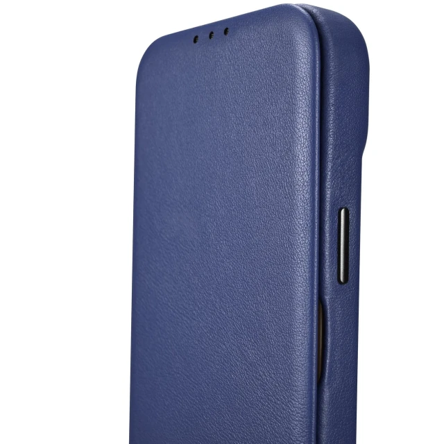 Чохол iCarer CE Premium Leather Folio Case для iPhone 14 Plus Blue with MagSafe (WMI14220715-BU)