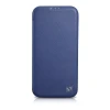 Чохол iCarer CE Premium Leather Folio Case для iPhone 14 Plus Blue with MagSafe (WMI14220715-BU)