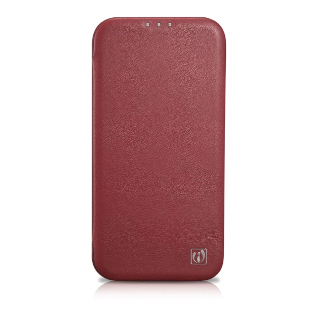 Чехол iCarer CE Premium Leather Folio Case для iPhone 14 Pro Max Red with MagSafe (WMI14220716-RD)