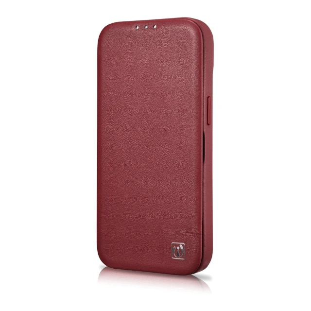 Чехол iCarer CE Premium Leather Folio Case для iPhone 14 Pro Max Red with MagSafe (WMI14220716-RD)