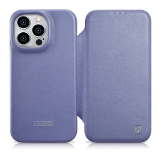 Чехол iCarer CE Premium Leather Folio Case для iPhone 14 Pro Max Light Purple with MagSafe (WMI14220716-LP)