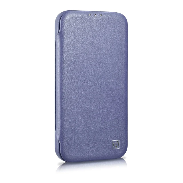 Чохол iCarer CE Premium Leather Folio Case для iPhone 14 Pro Max Light Purple with MagSafe (WMI14220716-LP)