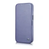 Чохол iCarer CE Premium Leather Folio Case для iPhone 14 Pro Max Light Purple with MagSafe (WMI14220716-LP)