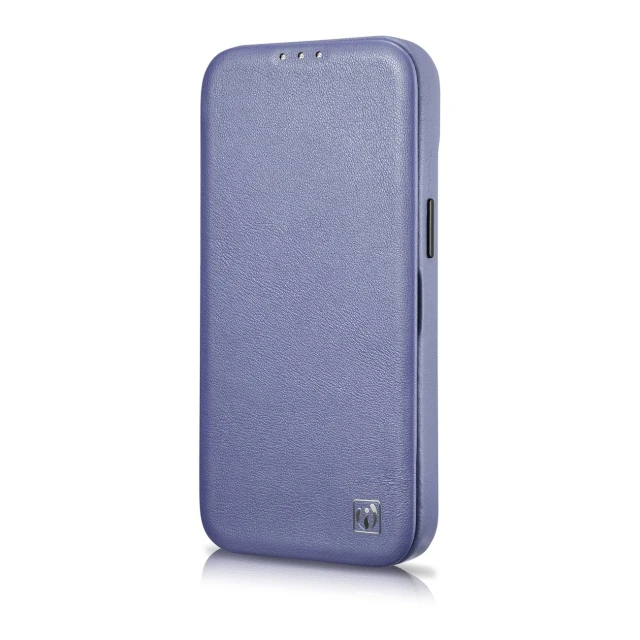 Чохол iCarer CE Premium Leather Folio Case для iPhone 14 Pro Max Light Purple with MagSafe (WMI14220716-LP)