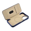 Чохол iCarer CE Premium Leather Folio Case для iPhone 14 Pro Max Blue with MagSafe (WMI14220716-BU)