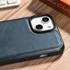 Чохол iCarer Leather Oil Wax Case для iPhone 14 | 13 Blue with MagSafe (WMI14220717-BU)