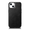 Чохол iCarer Leather Oil Wax Case для iPhone 14 Plus Black with MagSafe (WMI14220719-BK)