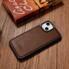 Чехол iCarer Leather Oil Wax Case для iPhone 14 Plus Brown with MagSafe (WMI14220719-BN)